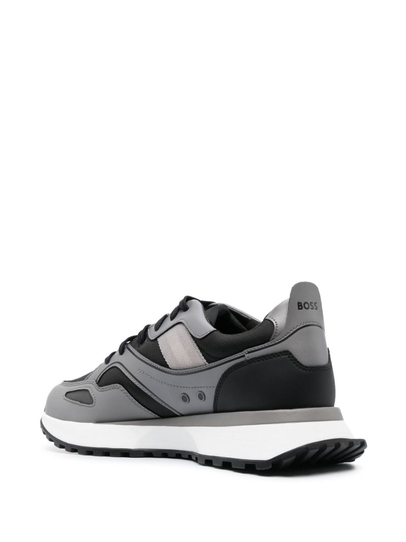 Grey Jonah Runn Leather Sneakers