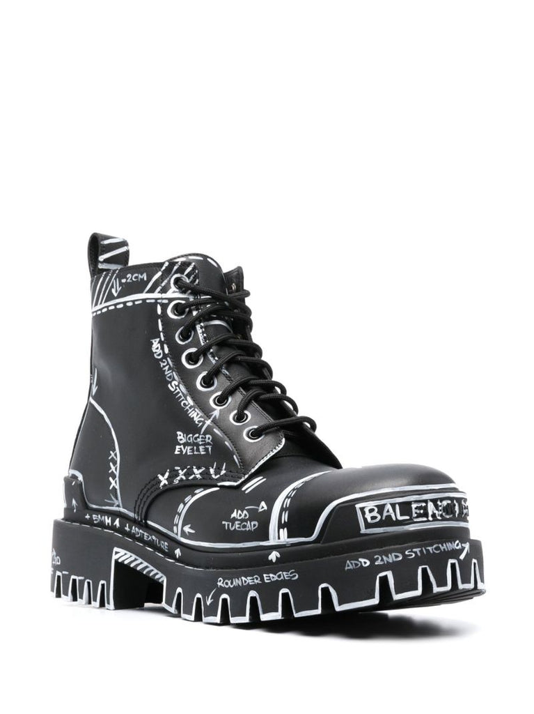 Black Strike 30 Combat Boots