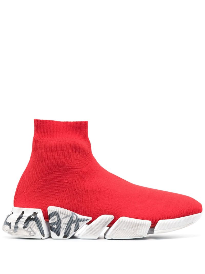Red Speed 2.0 Sock Sneakers