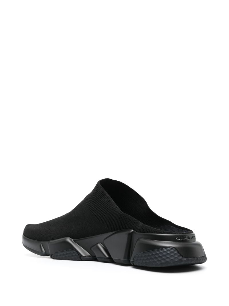 Black Speed Knit Mules