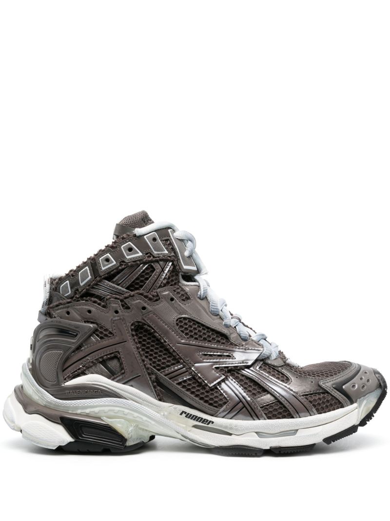 Grey Runner High Top Sneakers