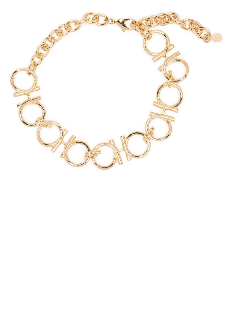 Gold-plated Gancini Chain Necklace