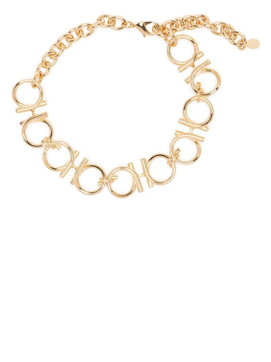 Gold-plated Gancini Chain Necklace
