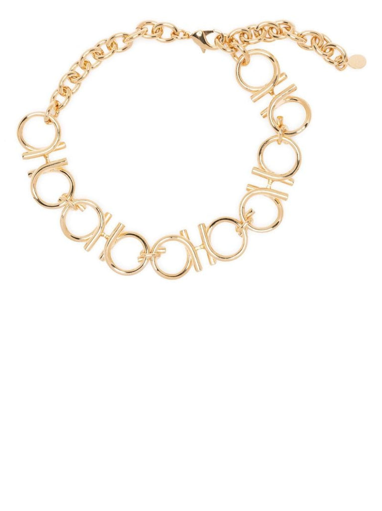 Gold-plated Gancini Chain Necklace