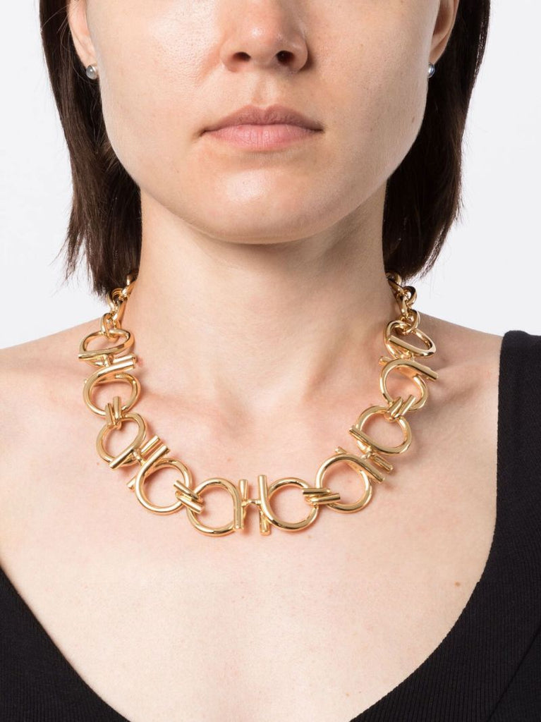 Gold-plated Gancini Chain Necklace