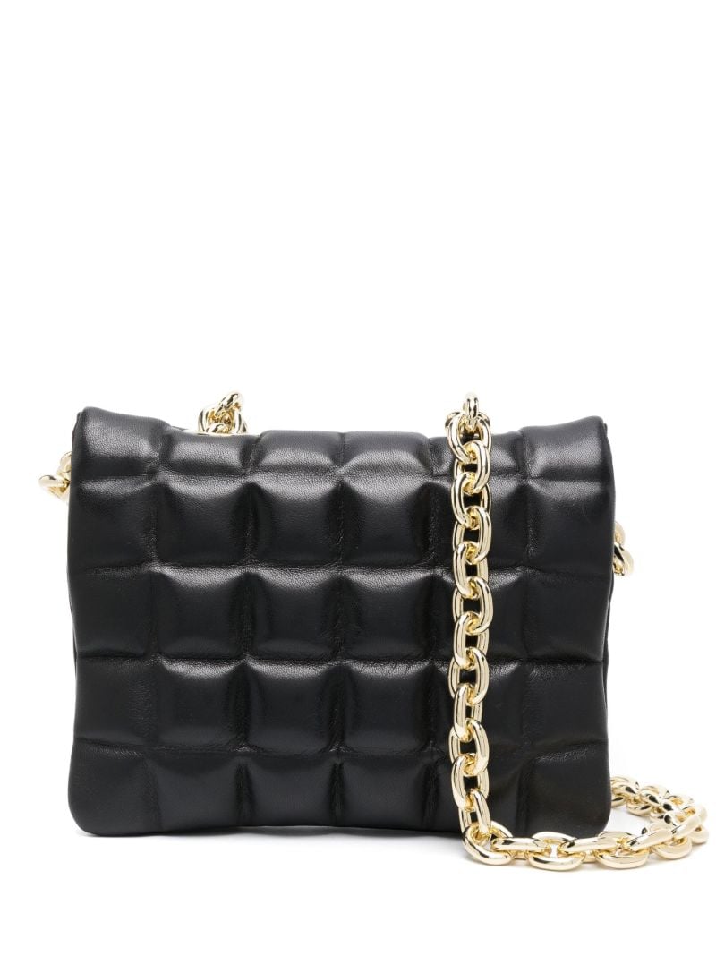Black Gigi Reversible Leather Shoulder Bag