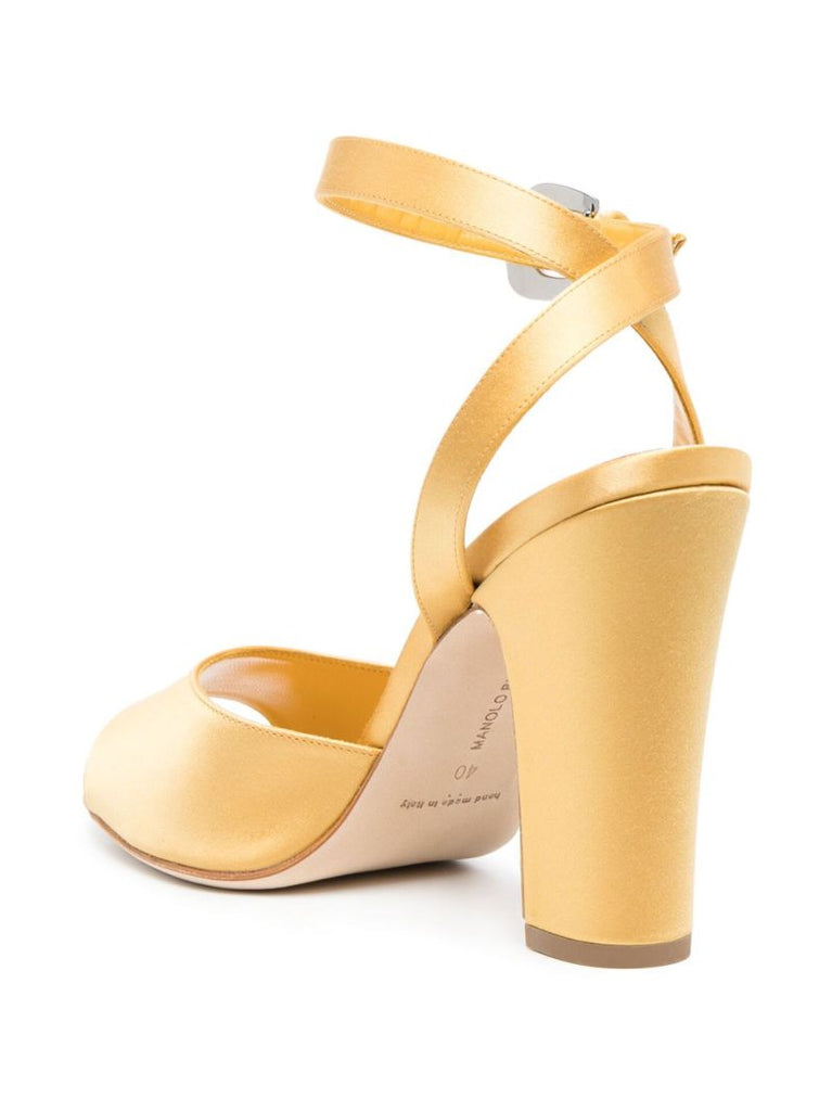 Yellow 110 Silk Sandals