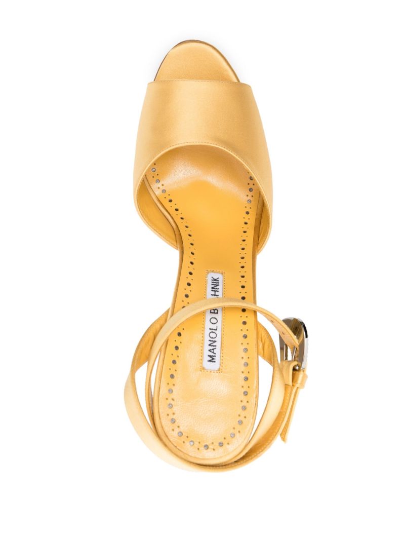 Yellow 110 Silk Sandals