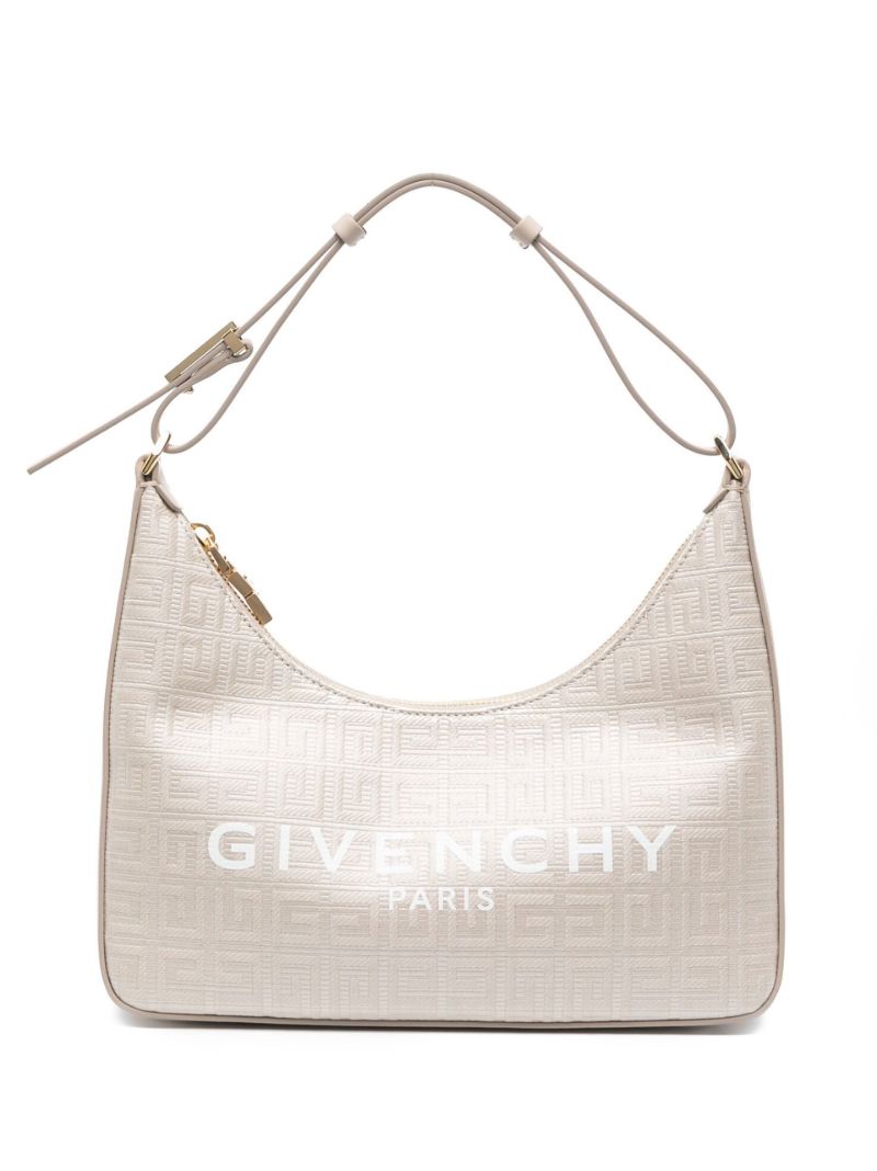 Neutral Small Moon Cut Out Shoulder Bag