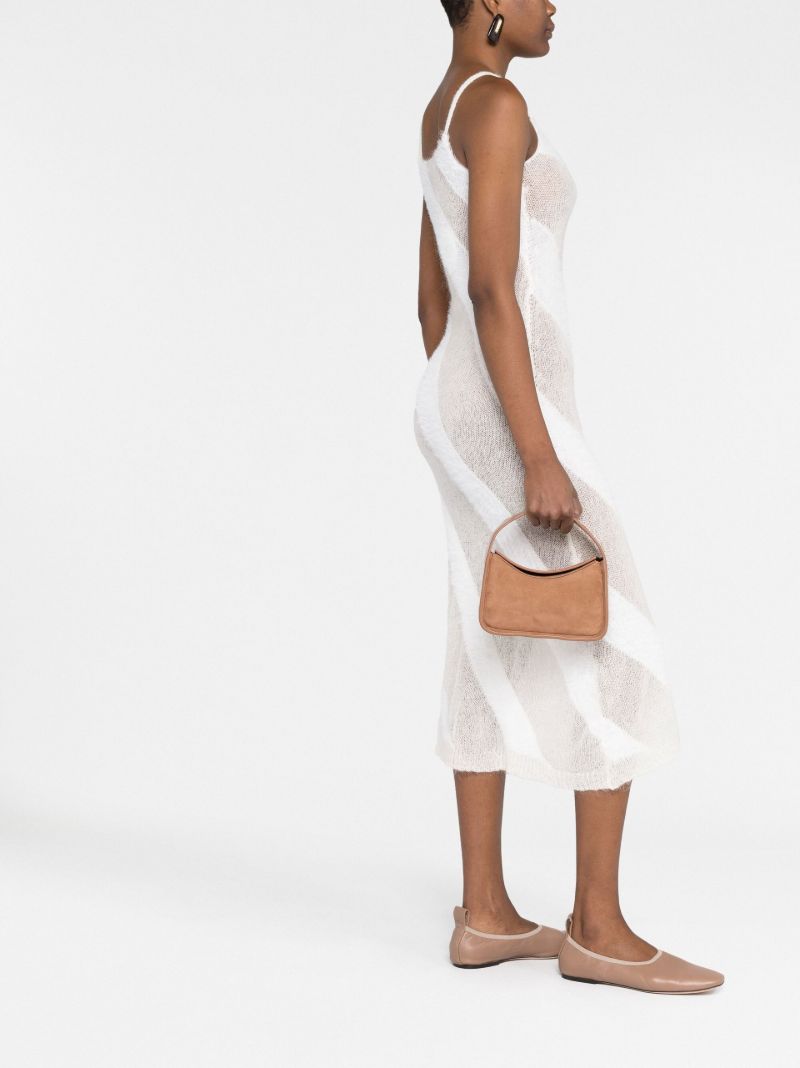 Brown Minnie Suede Shoulder Bag