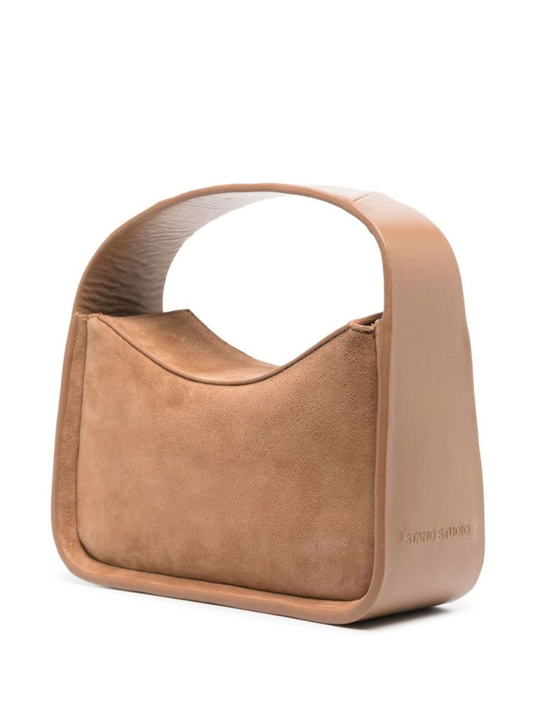 Brown Minnie Suede Shoulder Bag