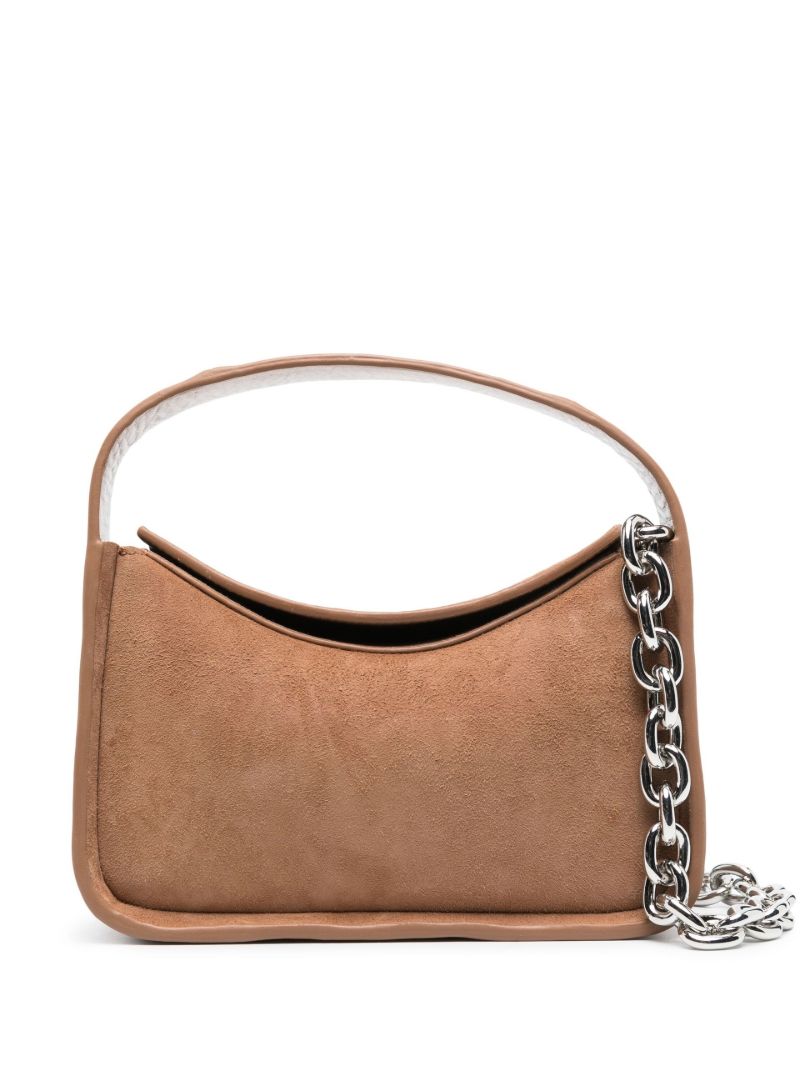 Brown Minnie Suede Shoulder Bag