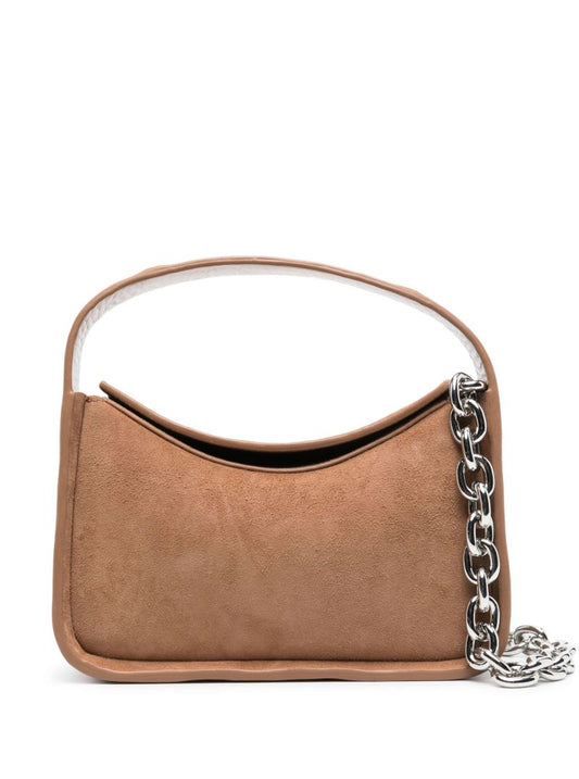 Brown Minnie Suede Shoulder Bag
