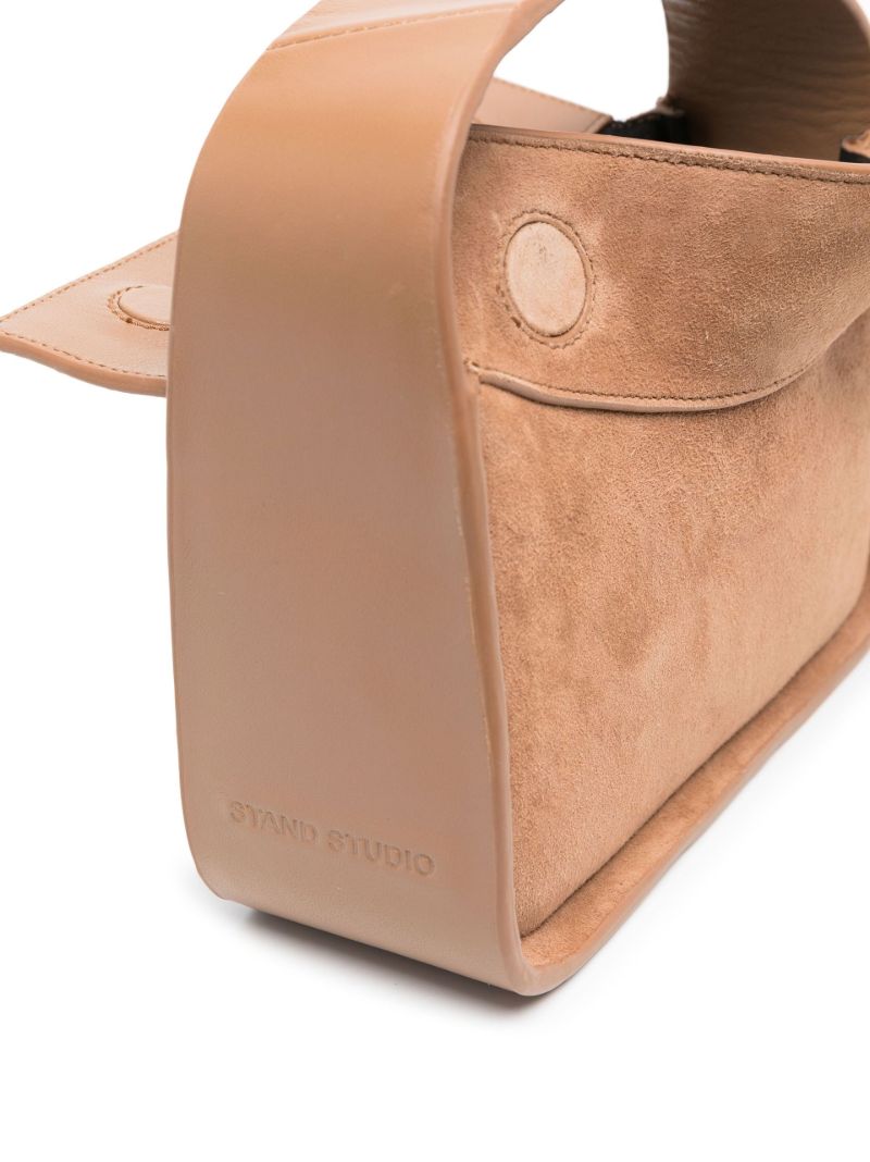 Brown Minnie Suede Shoulder Bag