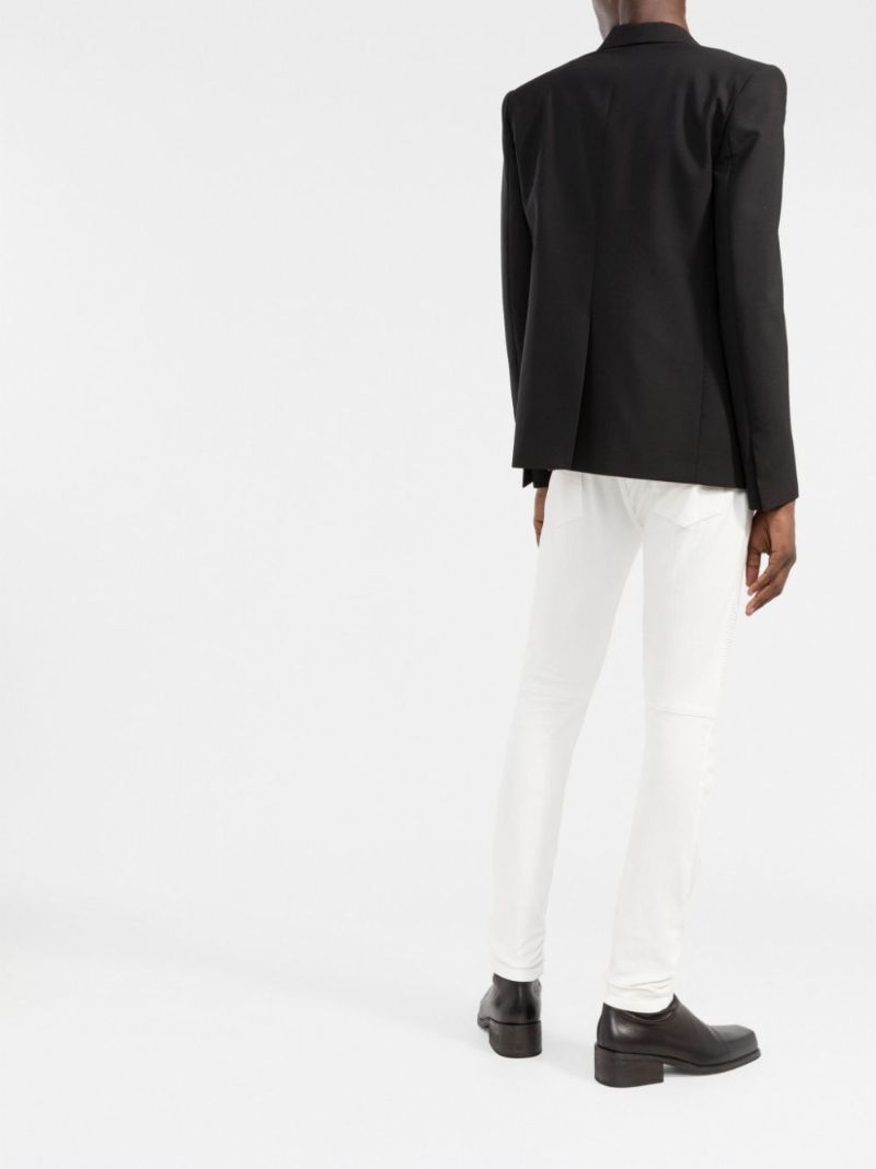 White Panelled Skinny Jeans