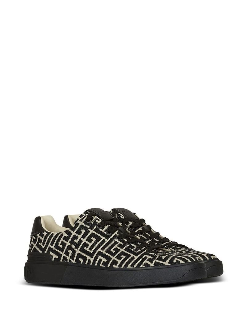 Balmain B Court Snkr Mngrm Jcqrd