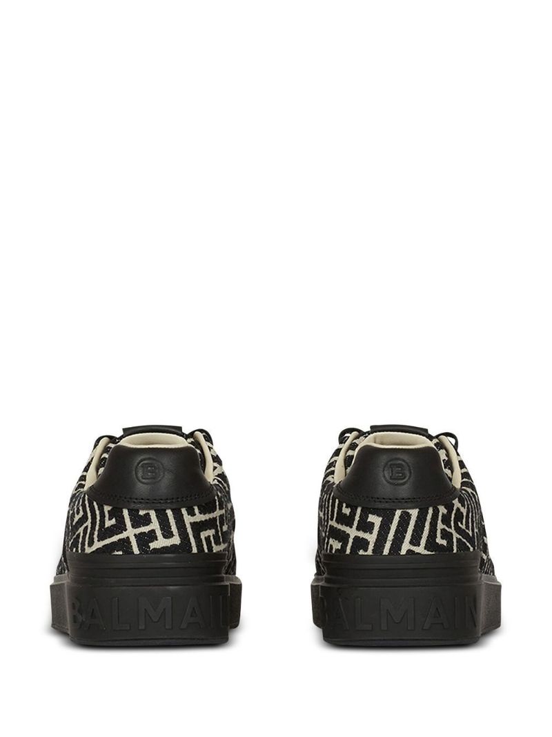 Balmain B Court Snkr Mngrm Jcqrd