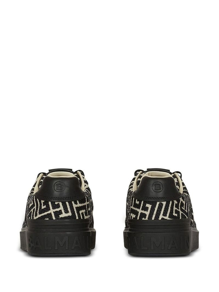 Balmain B Court Snkr Mngrm Jcqrd