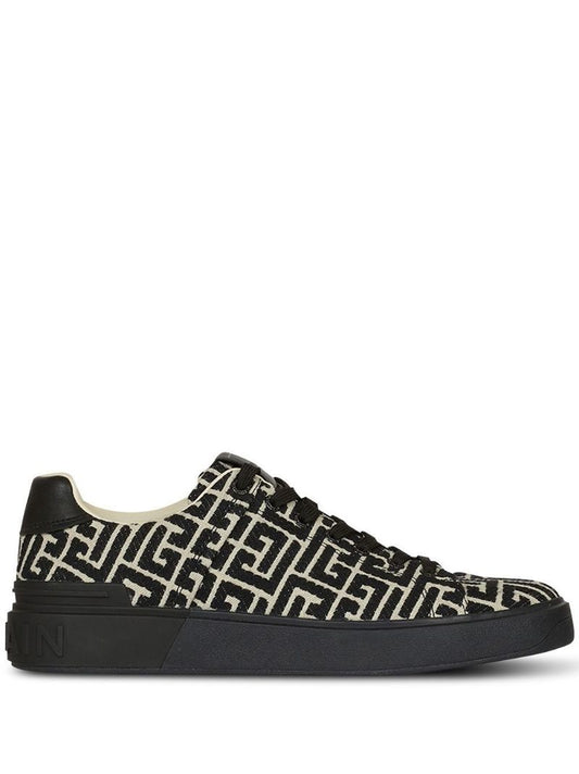 Balmain B Court Snkr Mngrm Jcqrd