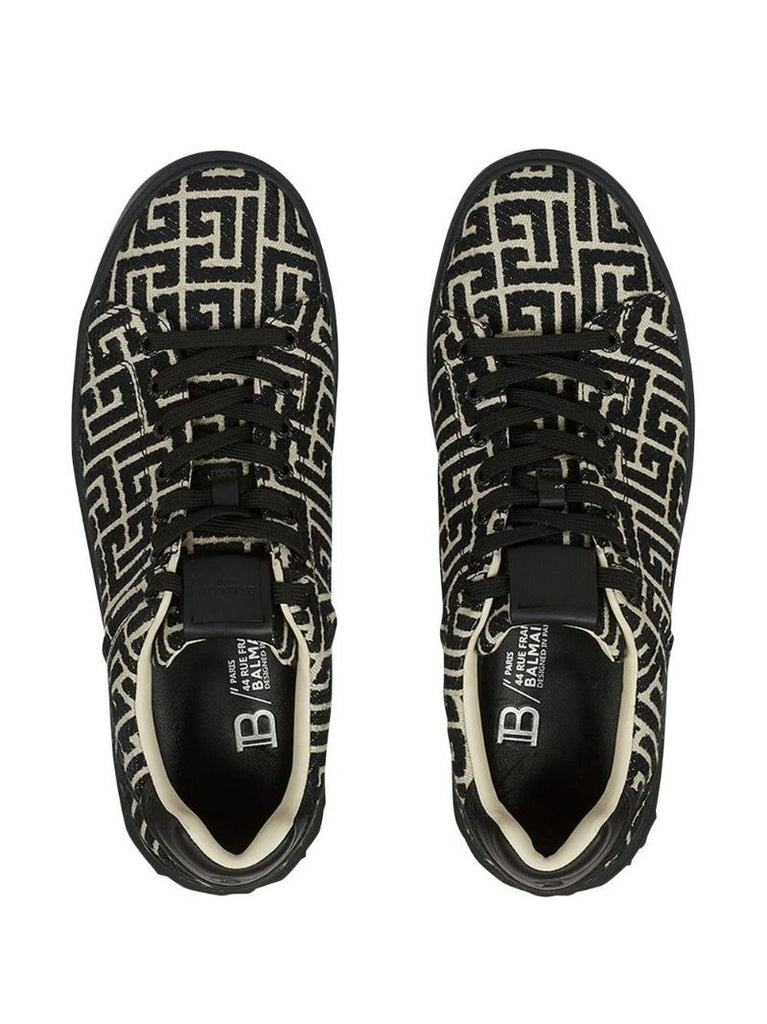 Balmain B Court Snkr Mngrm Jcqrd