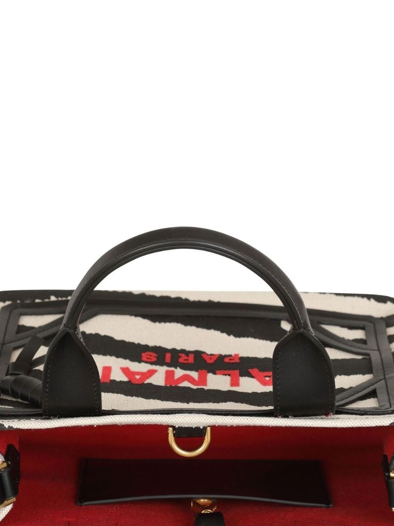 Black B-army 42 Zebra Print Tote Bag