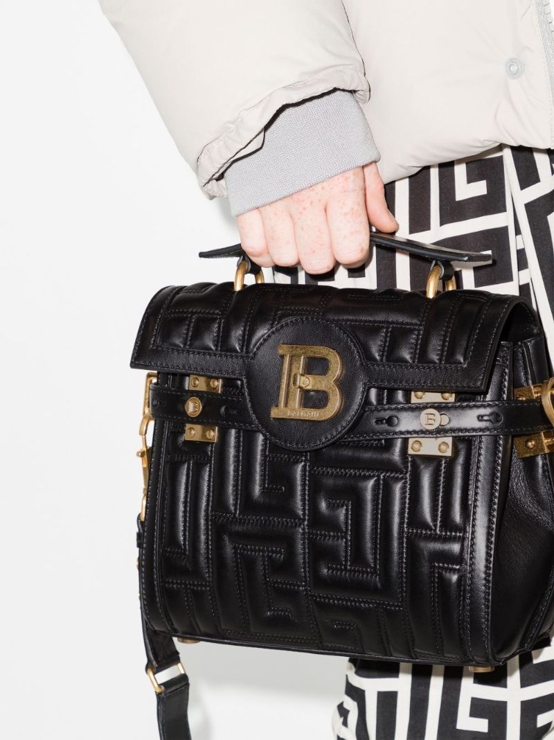 Black B-buzz 23 Leather Top Handle Bag