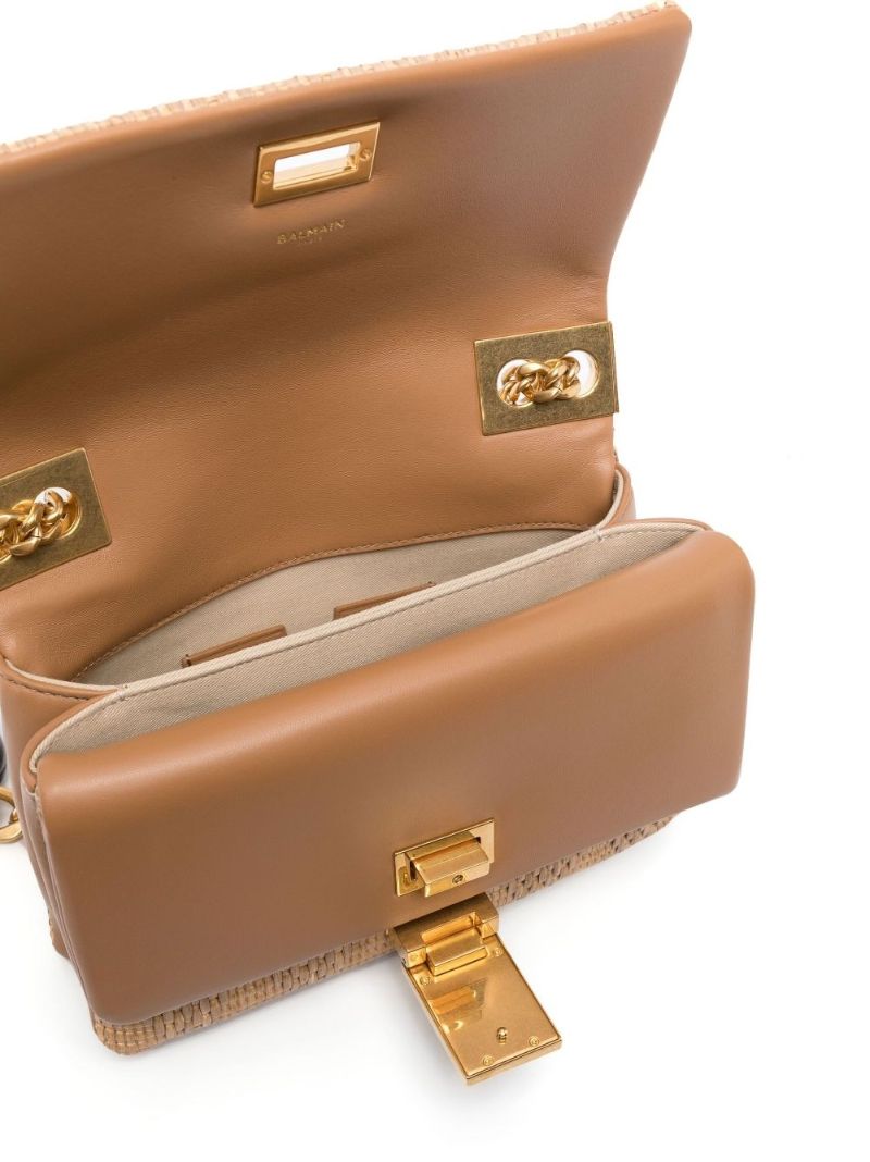 Brown 1945 Woven Shoulder Bag