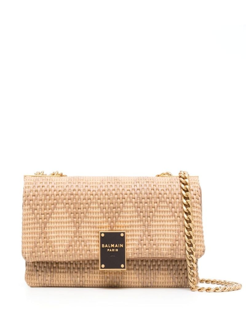 Brown 1945 Woven Shoulder Bag