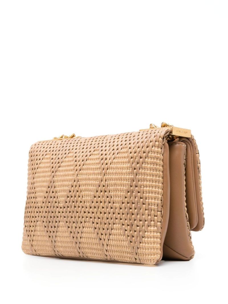 Brown 1945 Woven Shoulder Bag