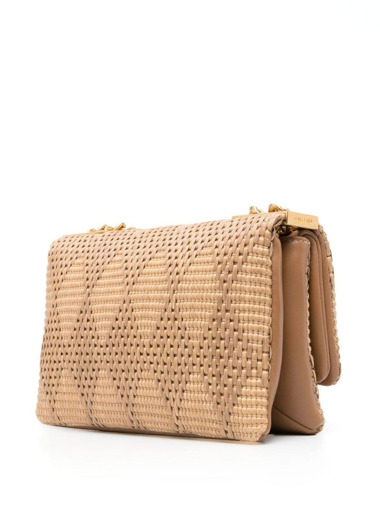 Brown 1945 Woven Shoulder Bag