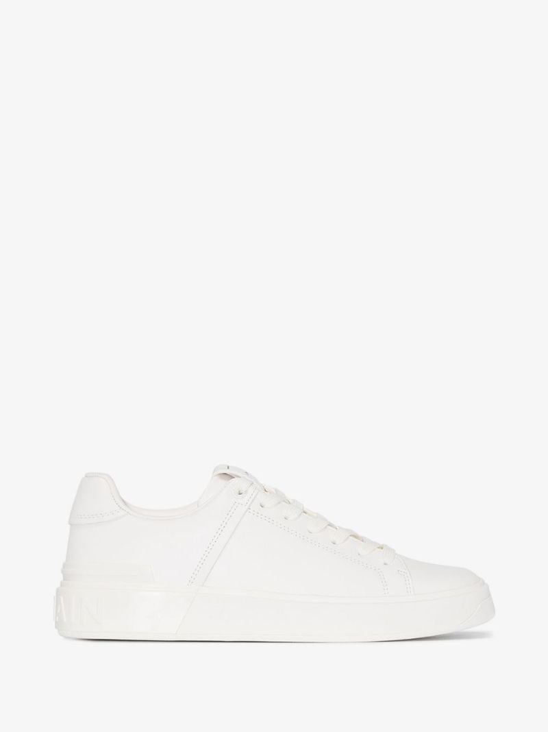 White Leather B-court Sneakers