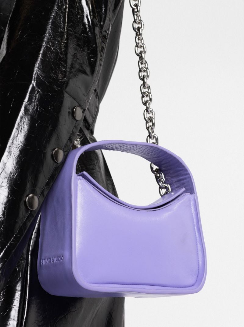 Purple Minnie Top-handle Bag