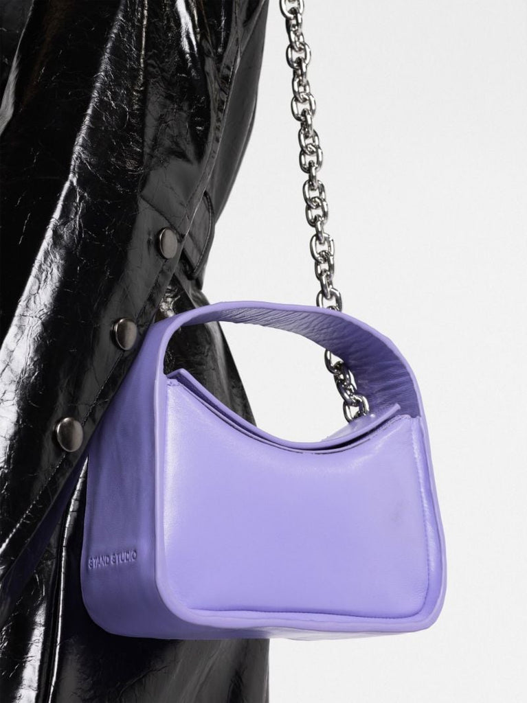 Purple Minnie Top-handle Bag