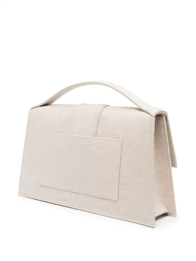 Neutral Le Grand Bambino Linen Shoulder Bag