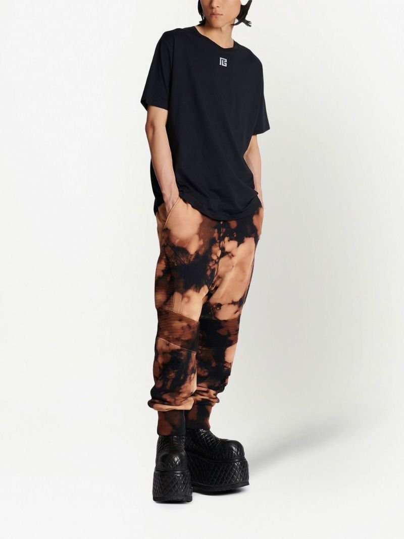 Black Pb Logo Print Organic Cotton T-shirt