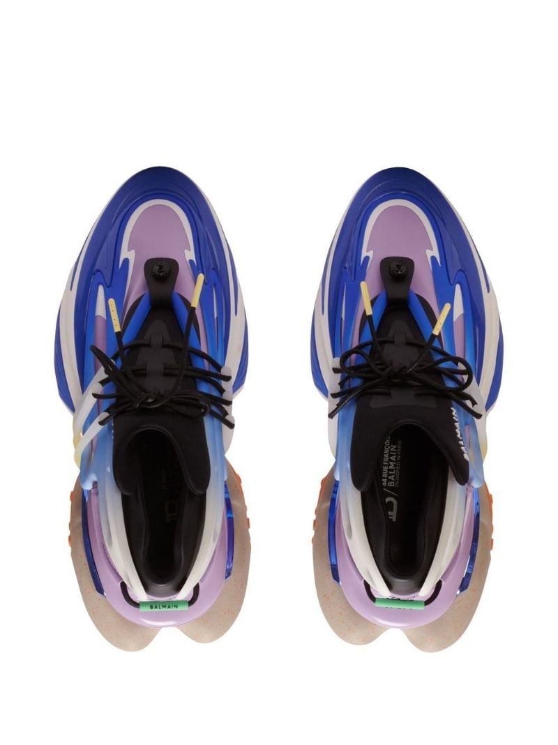 Blue Unicorn Panelled Sneakers