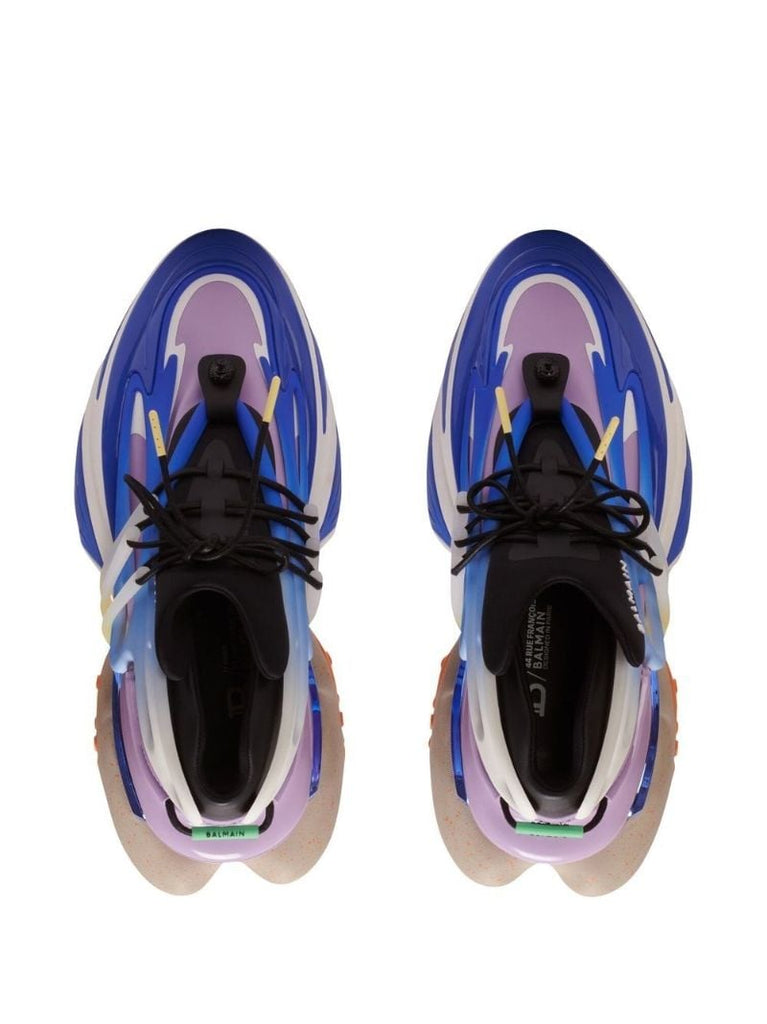 Blue Unicorn Panelled Sneakers