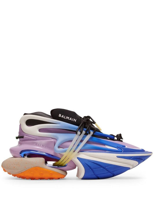 Blue Unicorn Panelled Sneakers