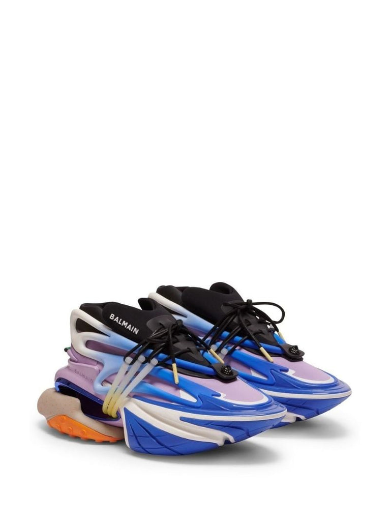 Blue Unicorn Panelled Sneakers