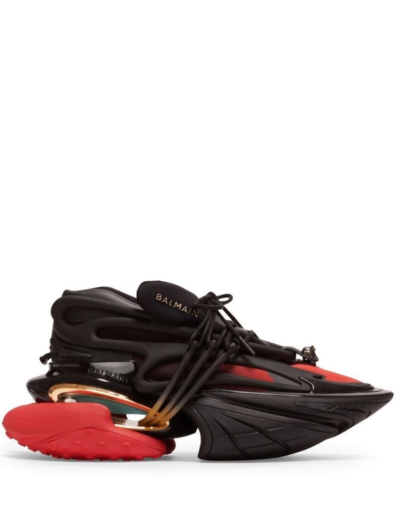 Black Unicorn Panelled Sneakers