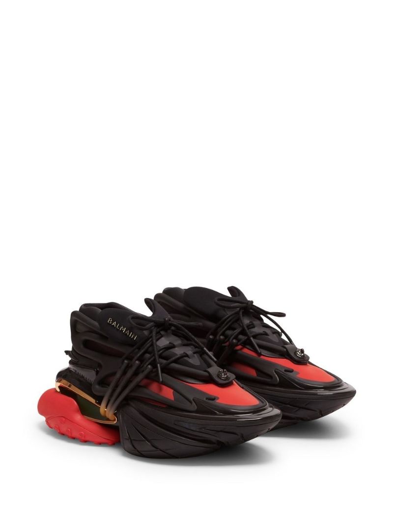 Black Unicorn Panelled Sneakers