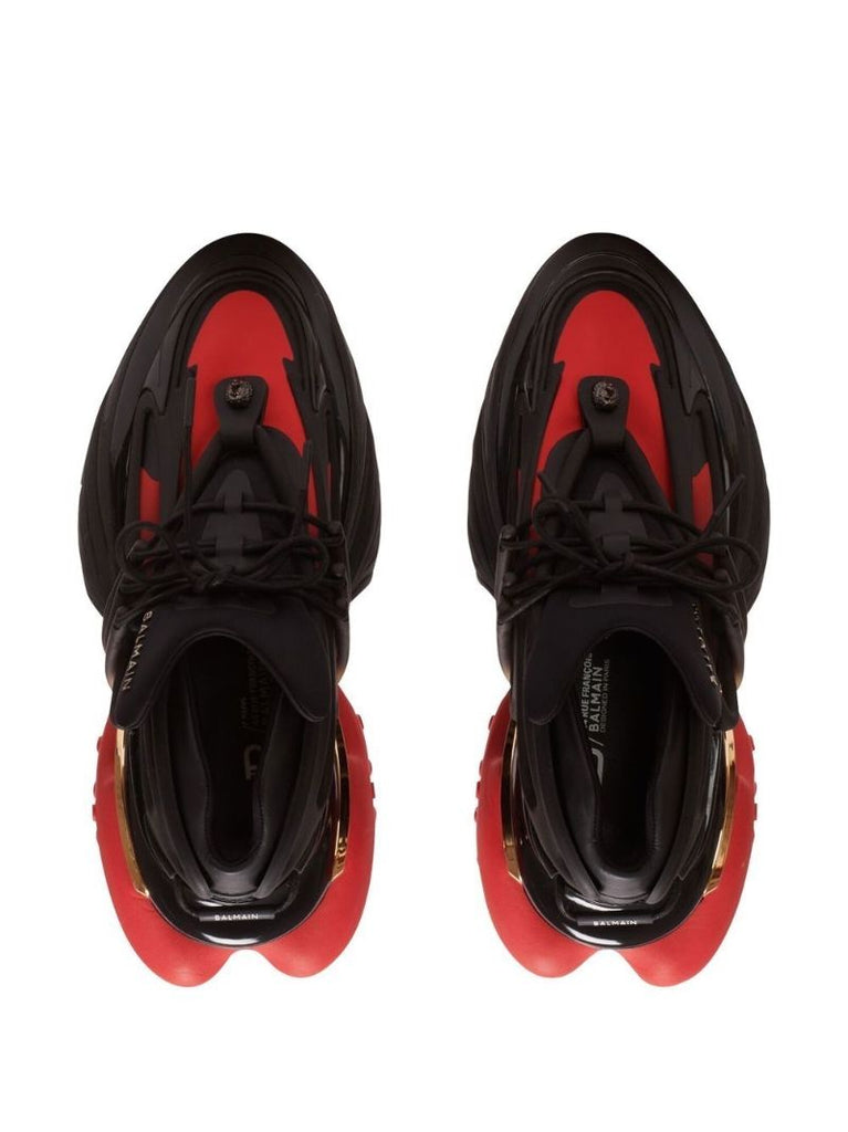 Black Unicorn Panelled Sneakers
