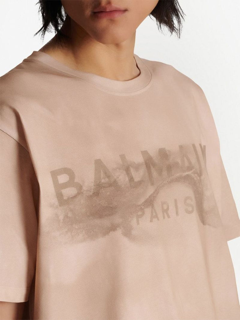Neutral Desert Print Logo T-shirt