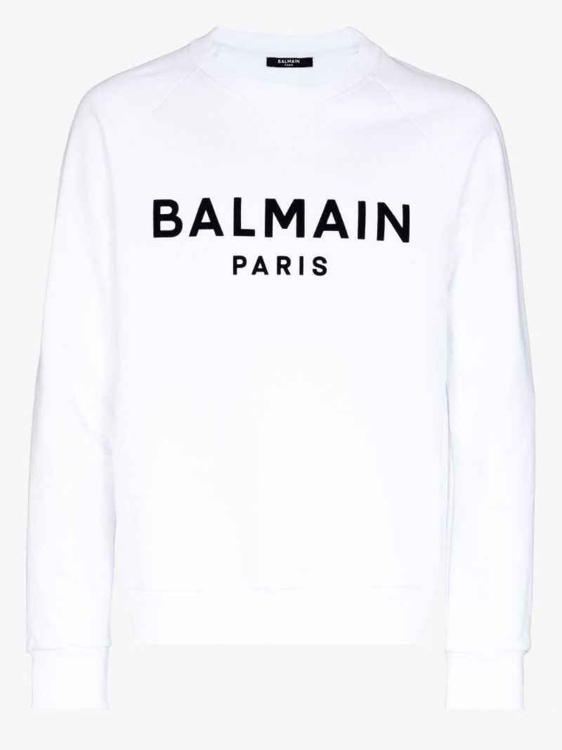 Flocked Logo Sweatshirt