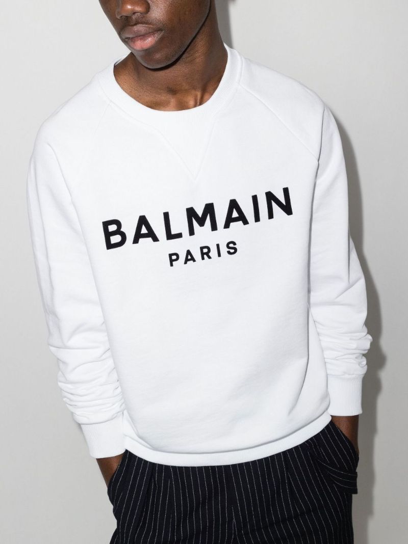 Flocked Logo Sweatshirt