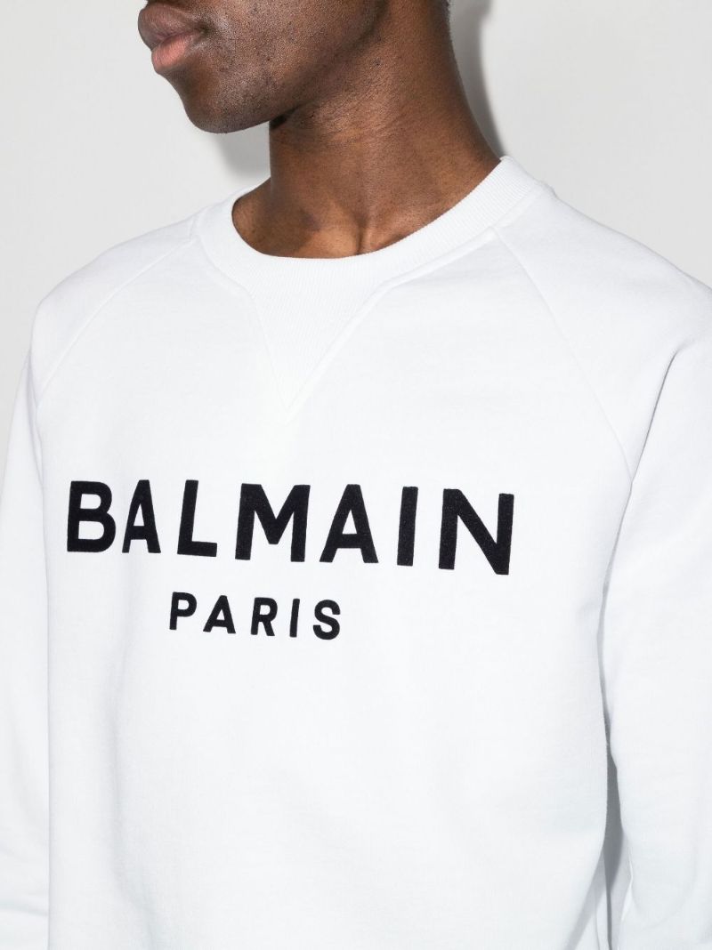 Flocked Logo Sweatshirt