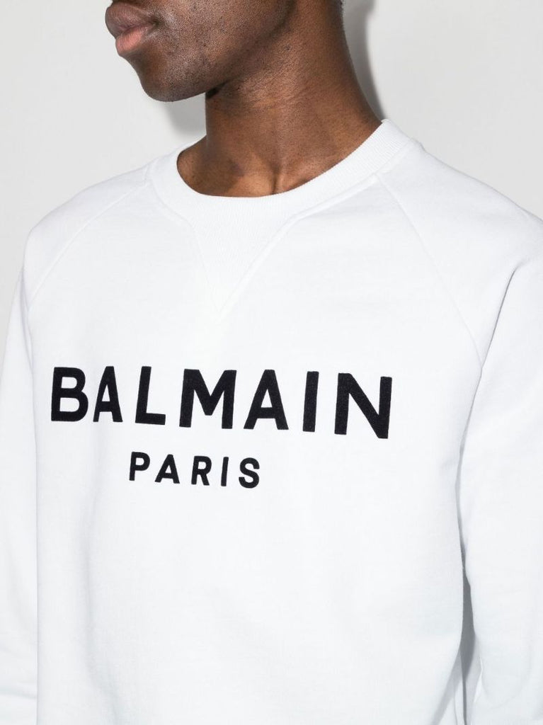 Flocked Logo Sweatshirt