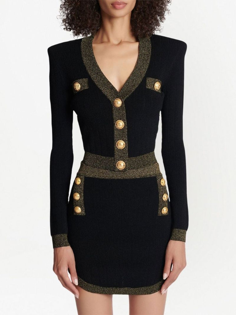 Black Cropped Cardigan