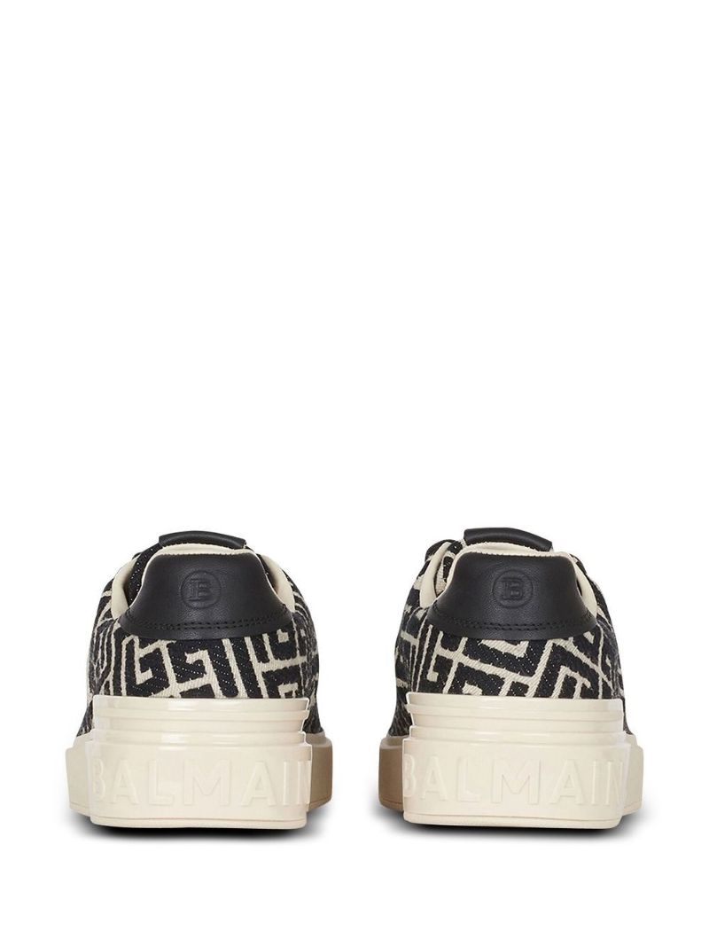 White B-court Monogram Sneakers
