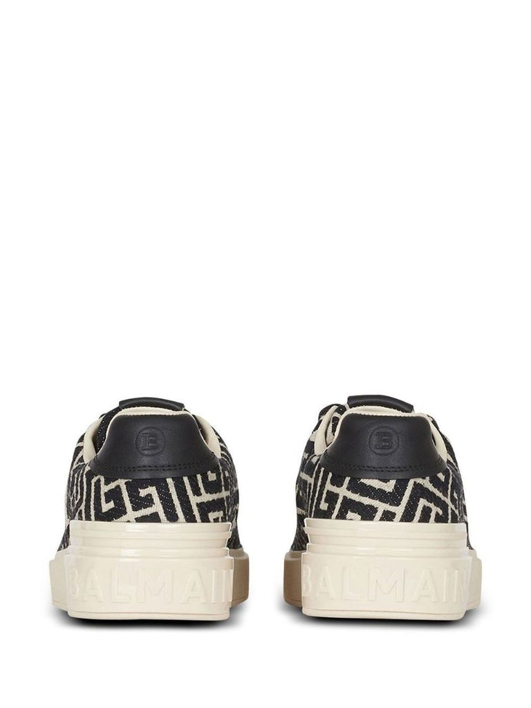 White B-court Monogram Sneakers